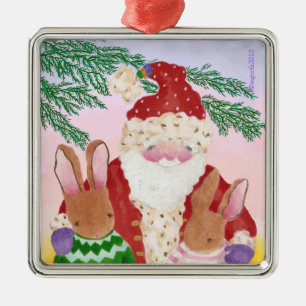 Zierfreunde und Zornfreunde Silbernes Ornament