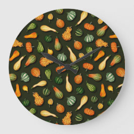 Ziergegenstände für Herbst, Herbst, Erntedank Große Wanduhr