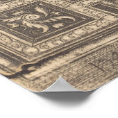 Ziergestaltung für die Deckenverkleidung Poster (Ecke)