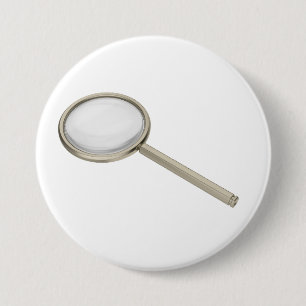 Zierglas mit Titanrahmen Button