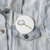 Zierglas mit Titanrahmen Button (Beispiel)