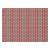 Zierglocken und rote Bogen auf Baum-Weihnachten Tischdecke (Vorderseite (Horizontal))