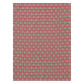 Zierglocken und rote Bogen auf Baum-Weihnachten Tischdecke (Vorderseite)