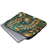 Zierglühende Blätter Laptopschutzhülle (Vorne Knopf)