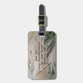 Ziergras zweiseitig gepäckanhänger (Vorderseite vertikal)