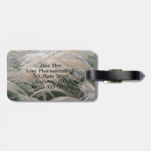 Ziergras zweiseitig gepäckanhänger (Rückseite horizontal)