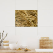 Ziergräser im Herbst Poster (Küche)