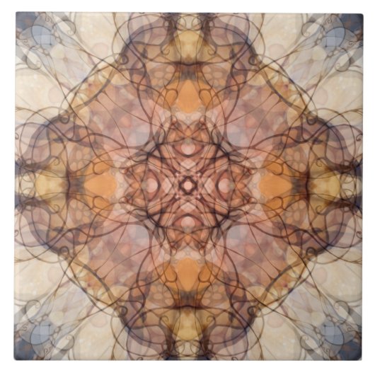 Zierhaft, luxuriös, elegant, Muster, Reben, Linien Fliese (Vorderseite)