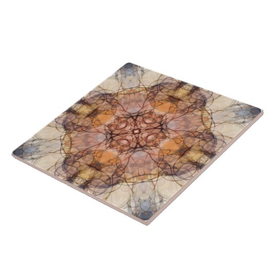 Zierhaft, luxuriös, elegant, Muster, Reben, Linien Fliese (Seite)