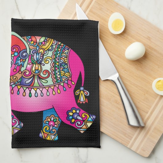 Zierhandtuch Geschirrtuch (Viertel Falte)