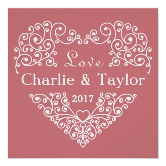 Zierheft-individuelles Textposter Poster (Vorderseite)