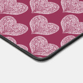 Zierherz in Burgund Schreibtischunterlage (Ecke)