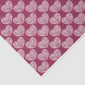 Zierherz in Burgund Tissue Seidenpapier (Ausschnitt)