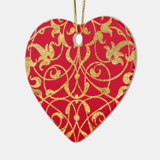 Zierherz Keramikornament (Links)