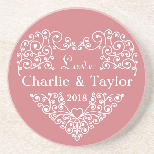 Zierherz-Untersetzer Untersetzer (Vorne)