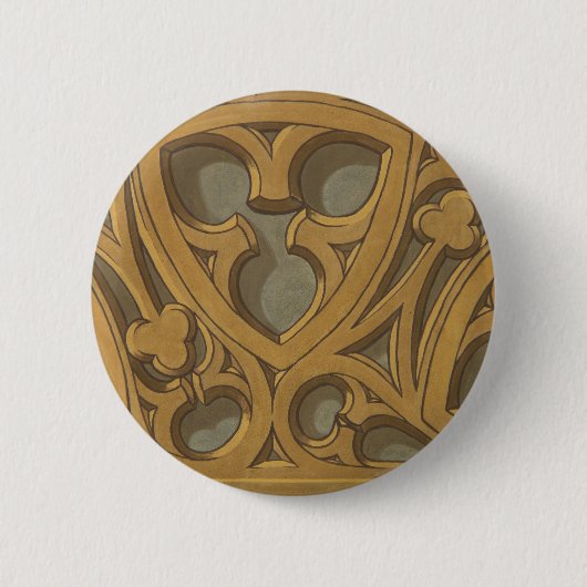 Zierholzdesign Button (Vorderseite)