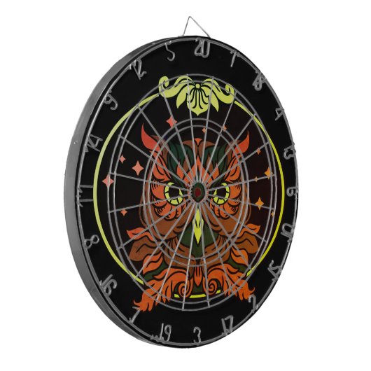 Zierhuhn Dartscheibe (Vorderseite Links)