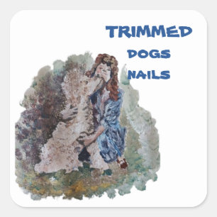 Zierhunde Nägel CUSTOMIZE Square Sticker