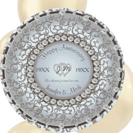 Zierjubiläum Diamond Monogram Einladung