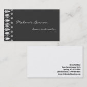 Zierkante Links Visitenkarte (Vorne/Hinten)