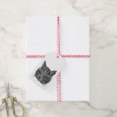 Zierkatze Geschenkanhänger (Mit Garn)