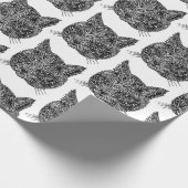 Zierkatze Geschenkpapier (Ecke)