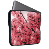 Zierkirschzweige Rosa Stilvoll Laptopschutzhülle (Vorne Rechts)