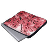 Zierkirschzweige Rosa Stilvoll Laptopschutzhülle (Vorne Knopf)