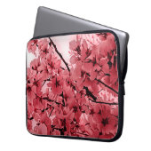 Zierkirschzweige Rosa Stilvoll Laptopschutzhülle (Vorderseite Links)