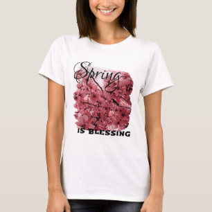 Zierkirschzweige Rosa Stilvoll T-Shirt