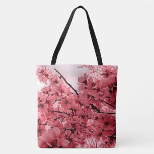 Zierkirschzweige Rosa Stilvoll Tasche