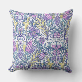 Zierkissen mit Blumenmuster