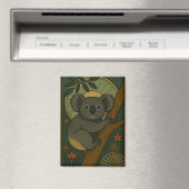 Zierkoala in Botanischer Mandala Magnet (In Situ (Geschirrspüler))