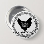 Zierkranz der Hühnermama Button (Vorne & Hinten)