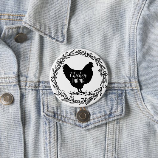Zierkranz der Hühnermama Button (Beispiel)