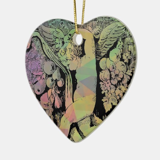 Zierkraut Keramik Ornament (Links)