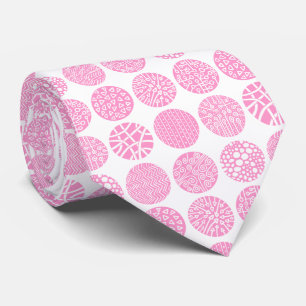 Zierkreise - Rosa und Weiß Krawatte