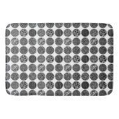 Zierkreise - Schwarz und Weiß Badematte (Vorderseite)