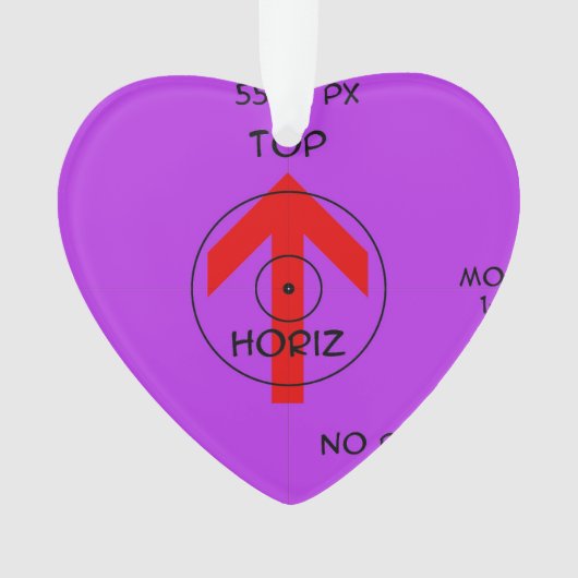 Zierkunststoff - Herz - Horizont Ornament (Vorderseite)