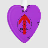 Zierkunststoff - Herz - Horizont Ornament (Vorderseite)