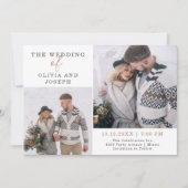 Zierlich | Einladung zu zwei Fotos (Vorderseite)