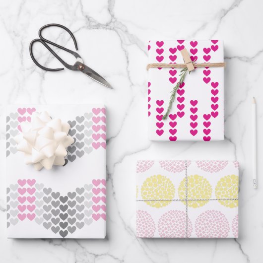 Zierlich. Packpapier Blätter Set (Vorderseite)