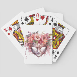 ZIERLICHE BLUMEN-MARDI-GRAS-MASKEN SPIELKARTEN