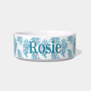 Zierliche Frond in Rosa und Aqua Napf