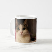 Zierliche Puppe-Rosa Band Edition Tasse (mit Text) (Vorderseite Links)