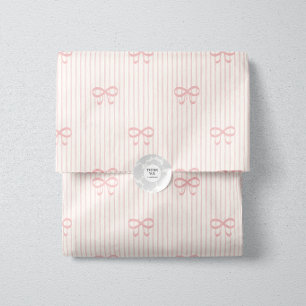 Zierliche rosa Koketten-Bandbögen Seidenpapier