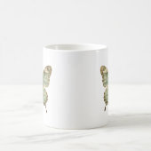 Zierliche Schmetterlinge mit Blattmuster-Flügeln Kaffeetasse (Mittel)