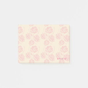 Zierliche Vintage-Blumen, Post-it Klebezettel