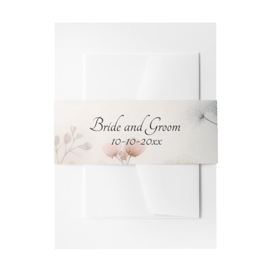 Zierliche Wilde Möhre Einladungsbanderole (Vorderseite Beispiel)