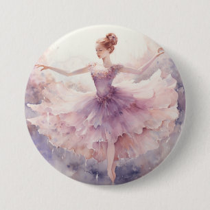 Zierliche Zuckerpflaumenfee Nussknacker Magie Button
